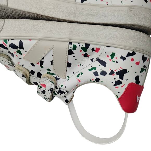 Veja Womens Esplar Leather 3 Lock Sneakers Terrazzo Paint Splatter Size US 8 - Picture 6 of 12
